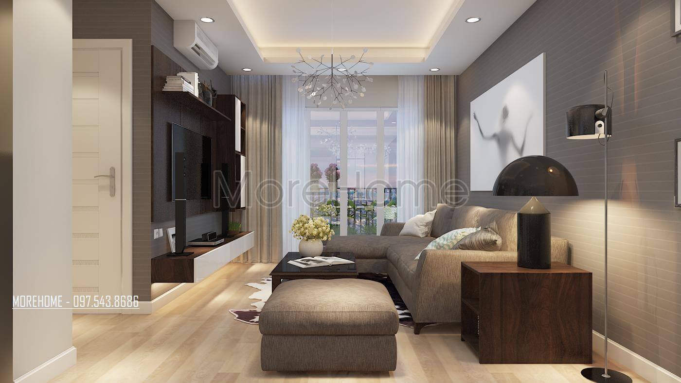 Thiết kế nội thất căn hộ chung cư Hoàng Mai